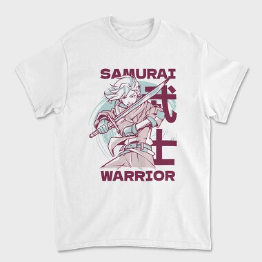 Anime Samurai Warrior, Unisex Men's T-Shirt