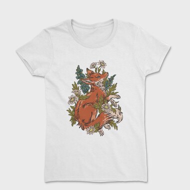 Chamomiles Fox, Women's T-Shirt