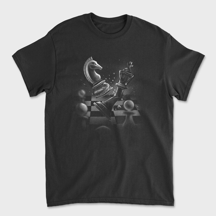 Chess Dramatic Monochrome, Унисекс Мъжка Тениска