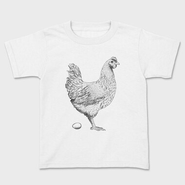 Chicken Egg, Kids' T-Shirt