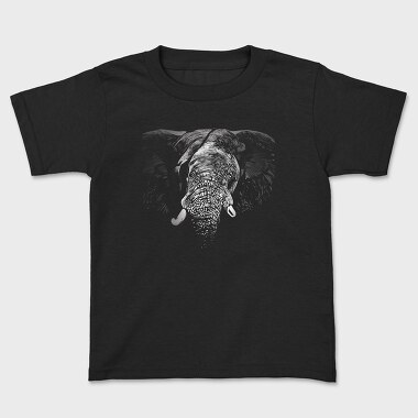 Eyepatch Elephant Portrait, Детска Тениска