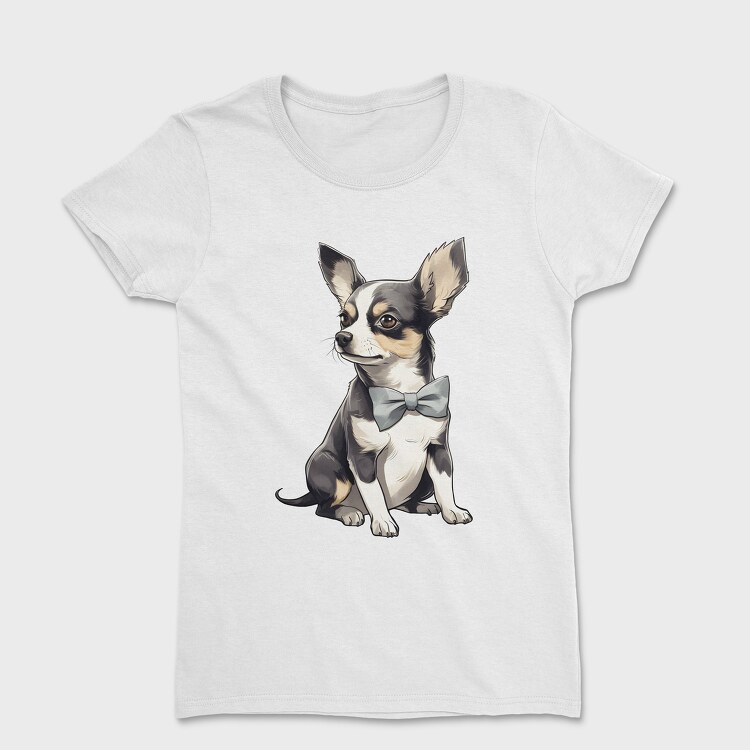 Chihuahua Bow, Women's T-Shirt