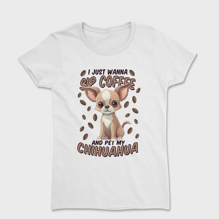 Chihuahua Coffee, Women's T-Shirt