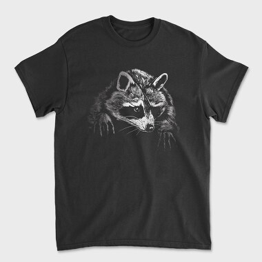 Eyepatch Raccoon, Unisex Men's T-Shirt