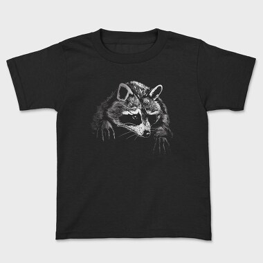 Eyepatch Raccoon, Kids' T-Shirt