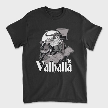 To Valhala Odin Wolves, Unisex Men's T-Shirt