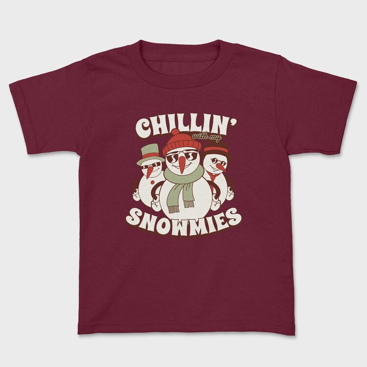 Chillin Snowmies, Kids' T-Shirt