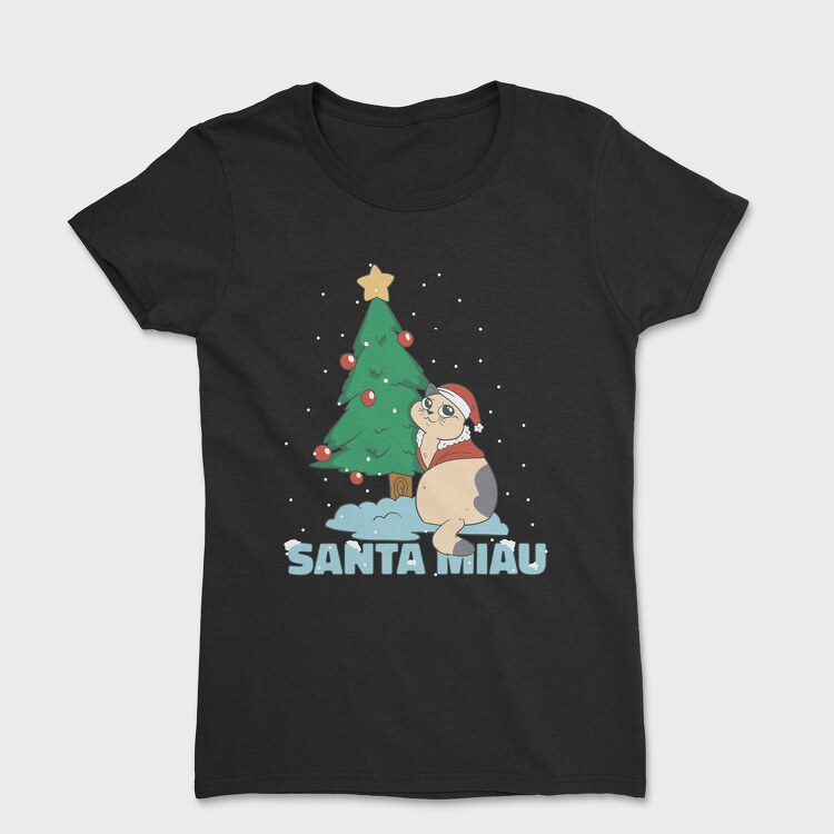 Chistmas Cat, Women's T-Shirt
