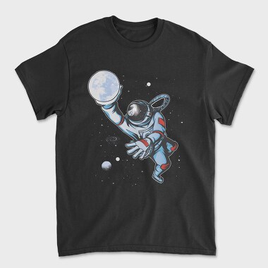 Astronaut Moon Basket, Унисекс Мъжка Тениска