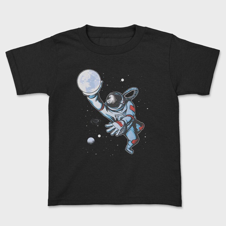 Astronaut Moon Basket, Детска Тениска