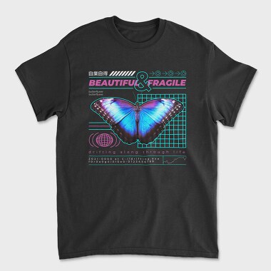 Trap Butterfly, Unisex Men's T-Shirt