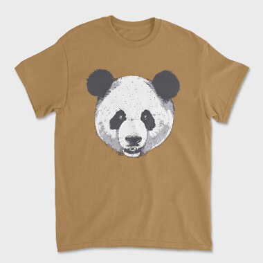 Panda Head, Unisex Men's T-Shirt