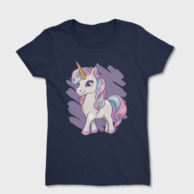Дамска Тениска, Fantasy Unicorn Cute