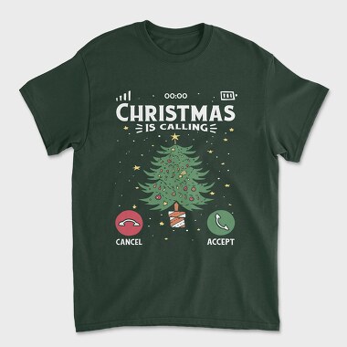 Unisex Men's T-Shirt, Christmas Call