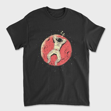 Astronaut Sleeping, Unisex Men's T-Shirt