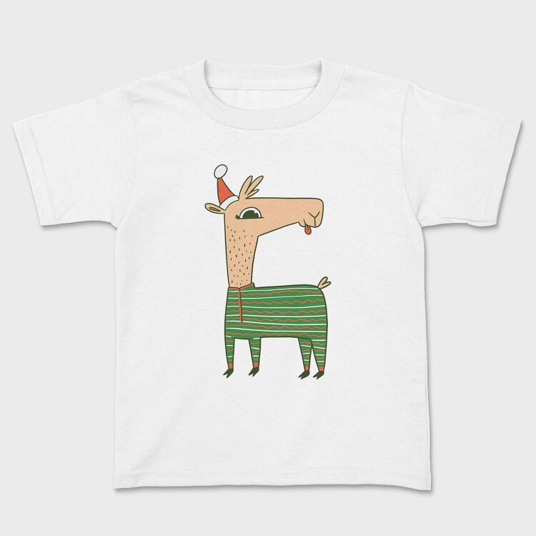 Christmas Llama, Kids' T-Shirt
