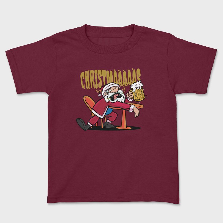 Christmas Santa Beer, Kids' T-Shirt