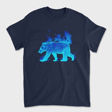 Fire Bear, Unisex Men's T-Shirt