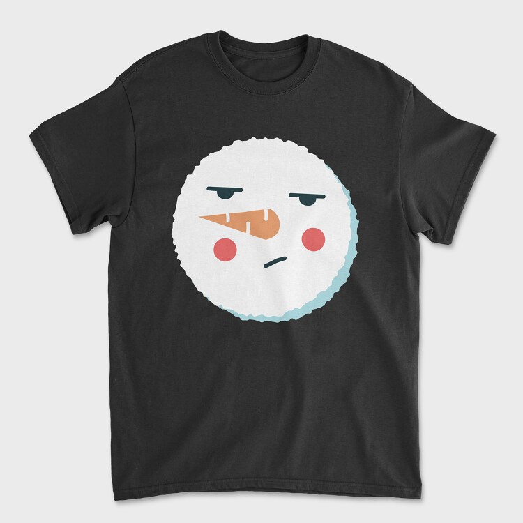 Christmas Snowman Faces 9, Унисекс Мъжка Тениска