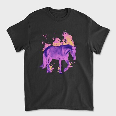 Unisex Men's T-Shirt, Fire Horse