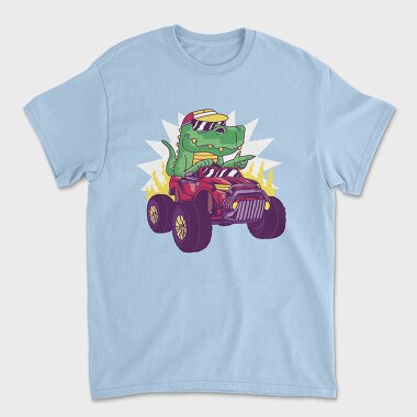 Trex Monster Truck, Unisex Men's T-Shirt
