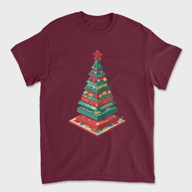 Unisex Men's T-Shirt, Christmas Tree Boardgames Meeple