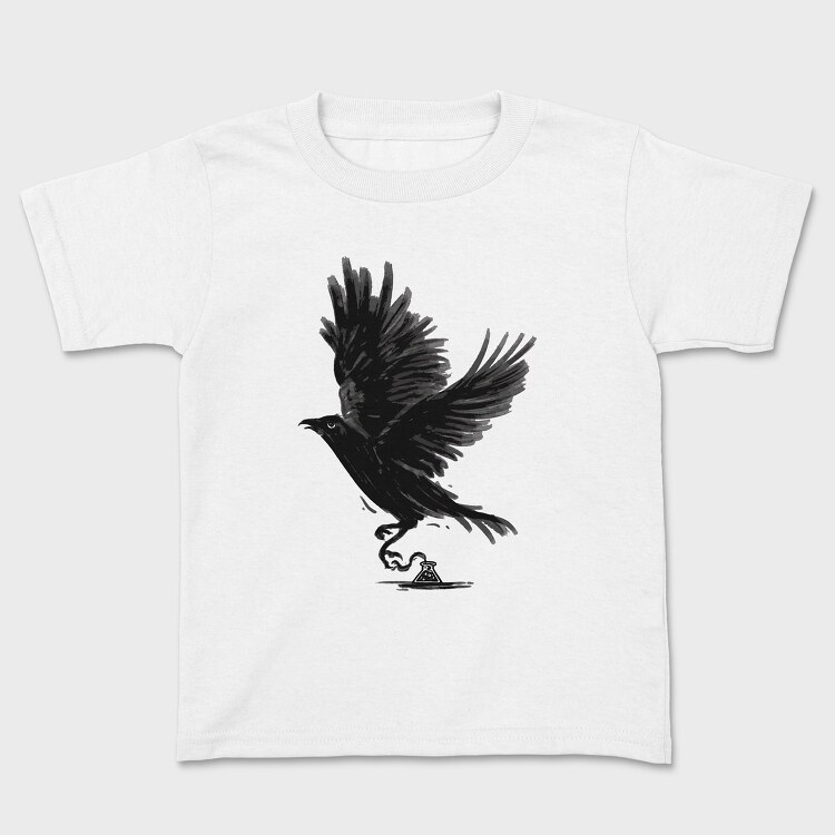Ink Crow, Kids' T-Shirt