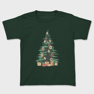 Christmas Tree Donuts, Kids' T-Shirt