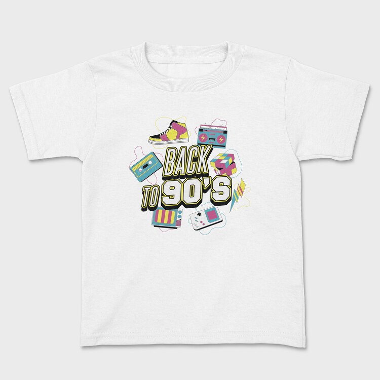Back to 90 S, Kids' T-Shirt