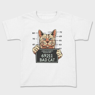 Bad Cat, Kids' T-Shirt