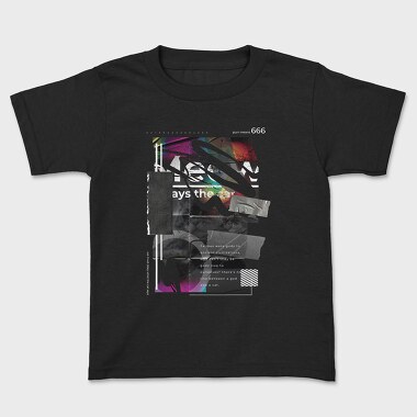 Iridiscent Cat, Kids' T-Shirt