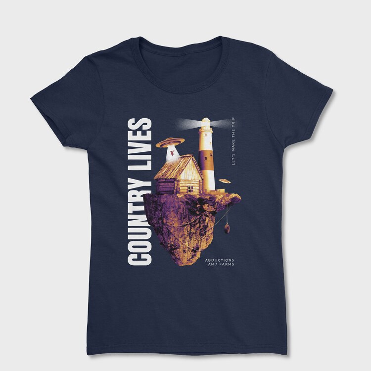 Floating Island Country Life, Women's T-Shirt