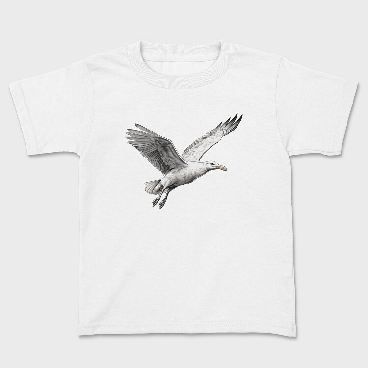 Flying Seagull 2, Kids' T-Shirt
