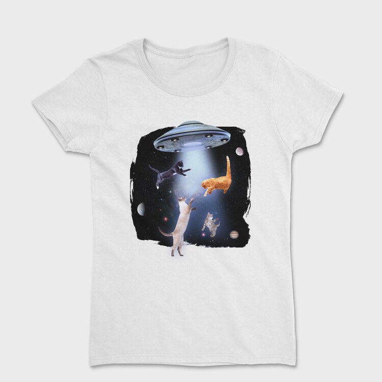 Ufo Cats, Women's T-Shirt