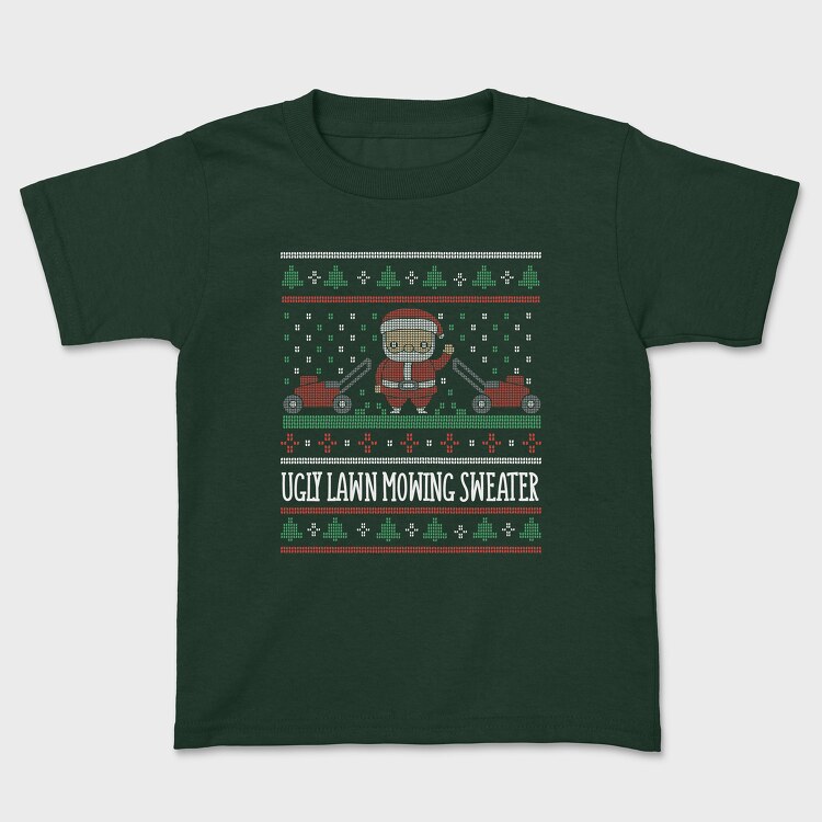 Ugly Lawn Mowing Sweater, Kids' T-Shirt