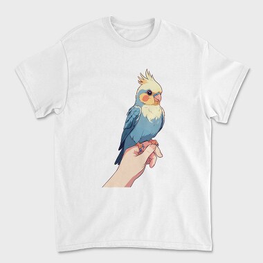 Cockatiel Finger, Unisex Men's T-Shirt