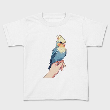 Cockatiel Finger, Kids' T-Shirt