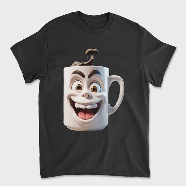 Coffe Crazy Screaming, Унисекс Мъжка Тениска