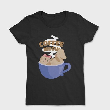 Coffee Cat 2, Women's T-Shirt