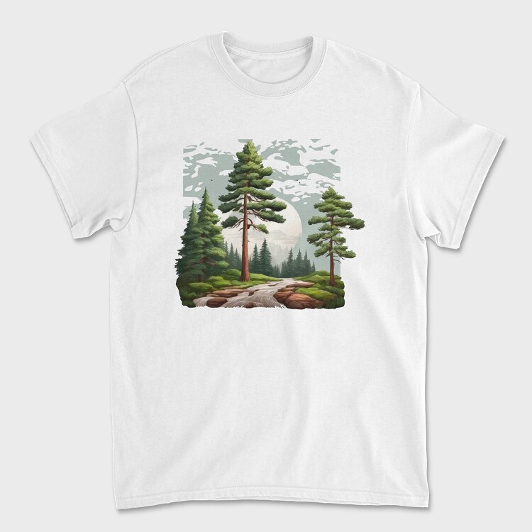 Forest Hiking, Unisex Men's T-Shirt