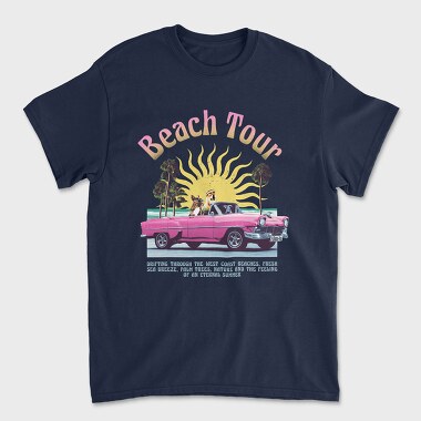 Beach Tour, Unisex Men's T-Shirt