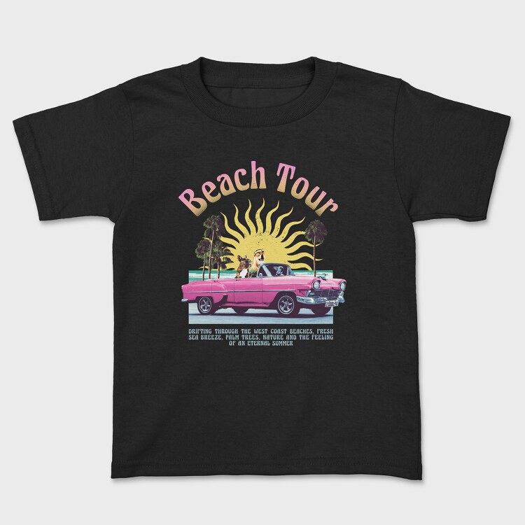 Beach Tour, Kids' T-Shirt