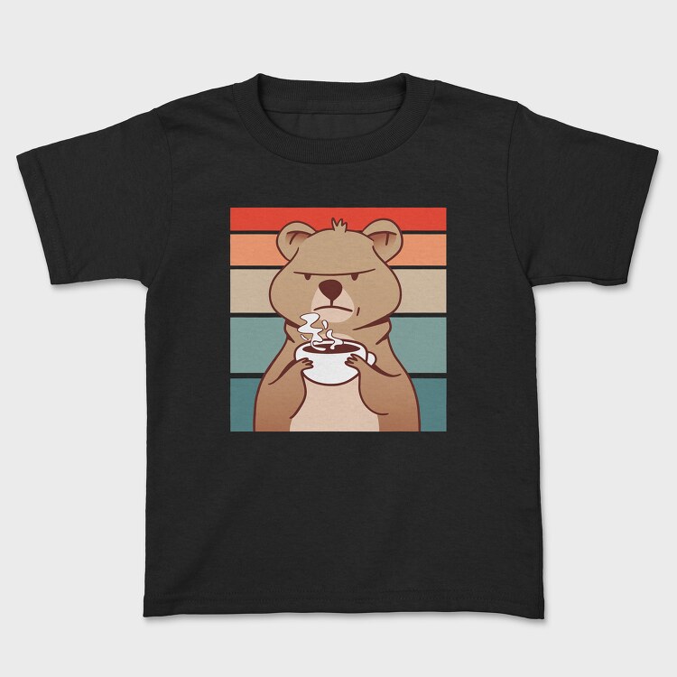 Coffee Grumpy Quokka, Kids' T-Shirt