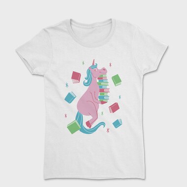 Unicorn Book Lover, Women's T-Shirt