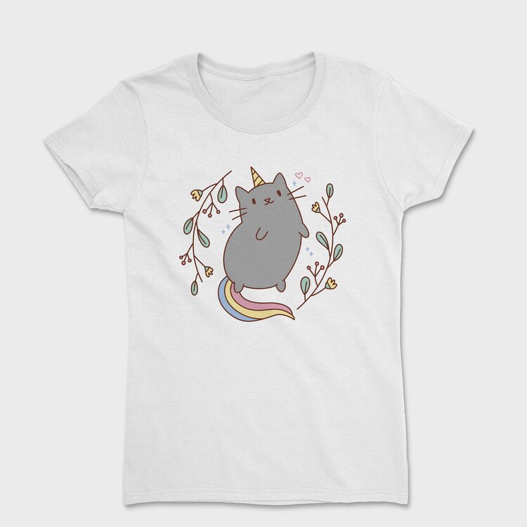 Unicorn Cat Cute, Women's T-Shirt