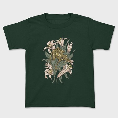 Frog Lilies, Kids' T-Shirt