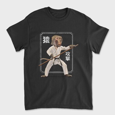 Karate Monkey, Unisex Men's T-Shirt