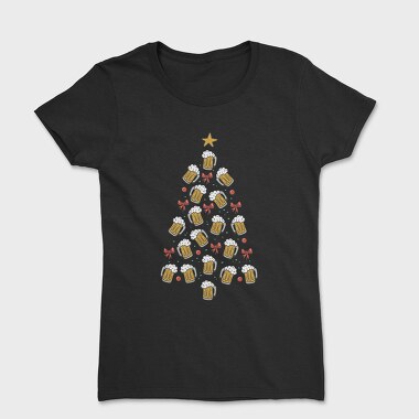 Beer Christmas Tree, Women's T-Shirt