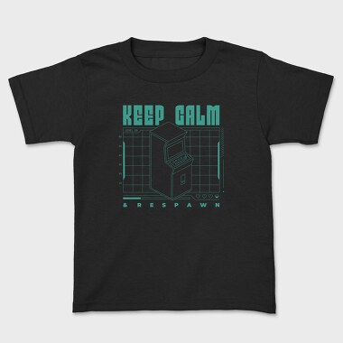 Keep Calm and Respawn, Kids' T-Shirt