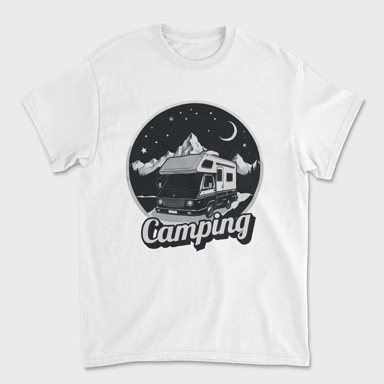 Van Night Camping, Унисекс Мъжка Тениска